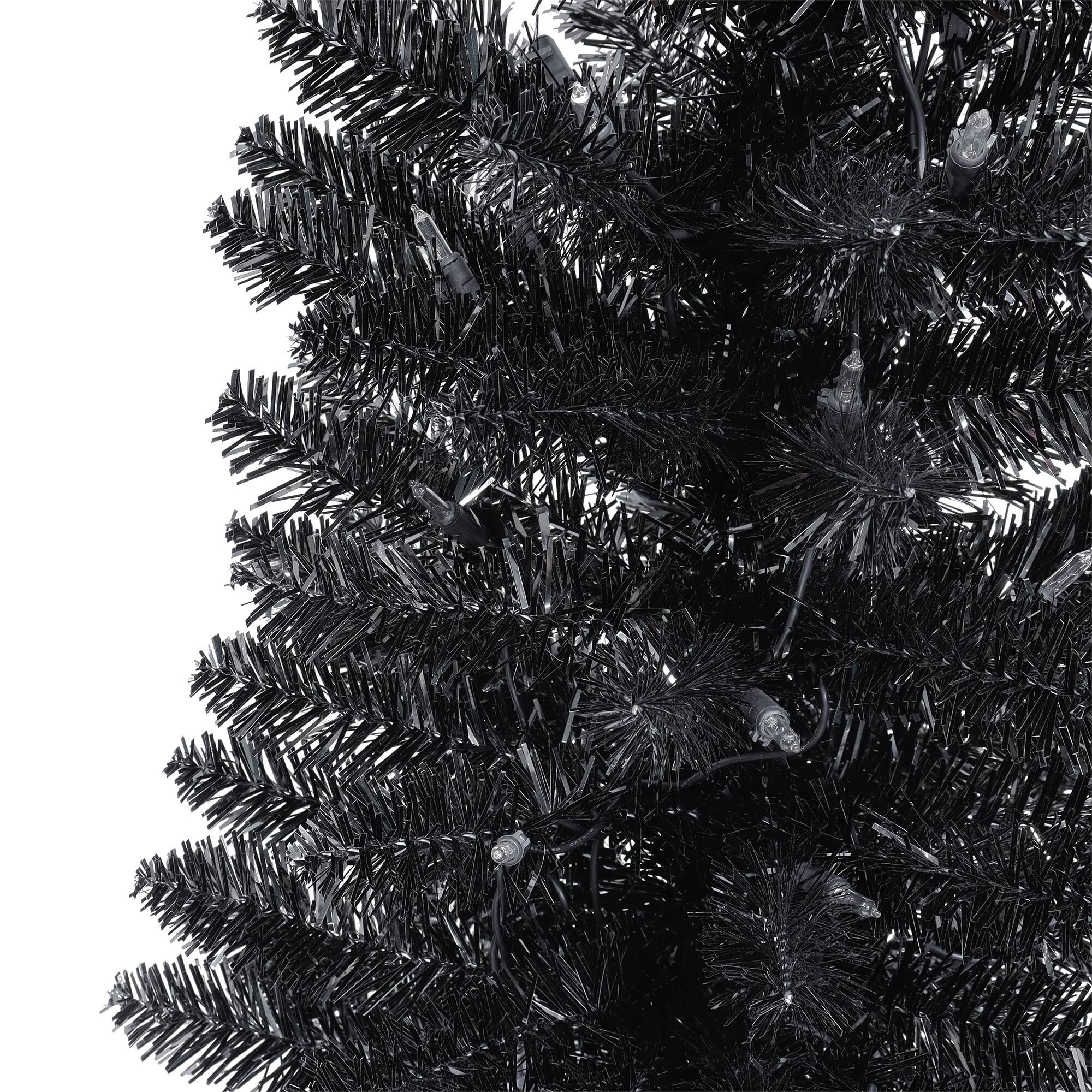 6ft. Pre-Lit Tinsel Artificial Tree